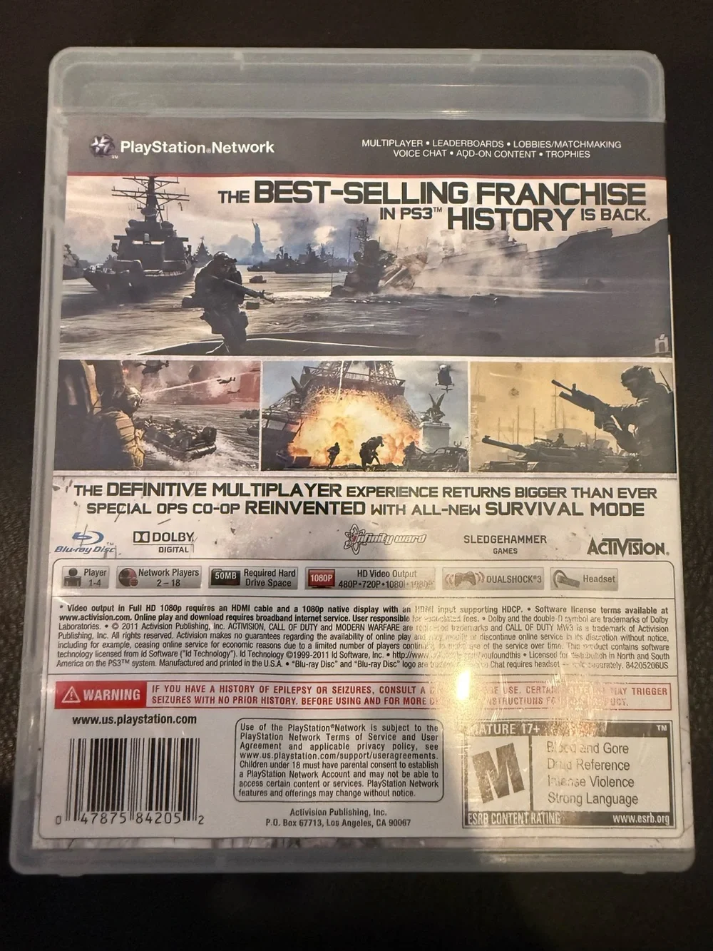 Call of Duty: MW3 (PS3) - Black & White Cover